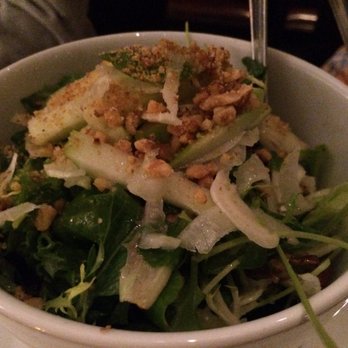 Watertable - Salad with shaved Granny smith apples, fennel, candied walnuts and cider dressing. - New American Near Me - Huntington Beach, California Watertable - Salad with shaved Granny smith apples, fennel, candied walnuts and cider dressing. - New American Near Me - Huntington Beach, California