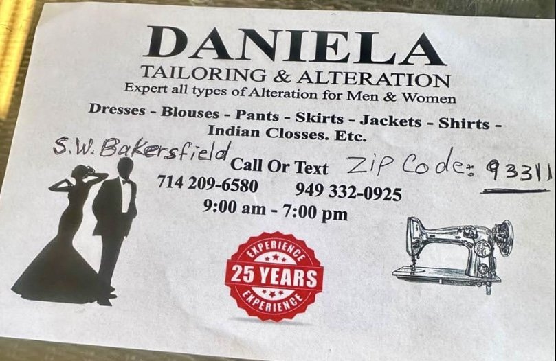DANIEL’S TAILORING & ALTERATIONS Updated April 2024 Bakersfield