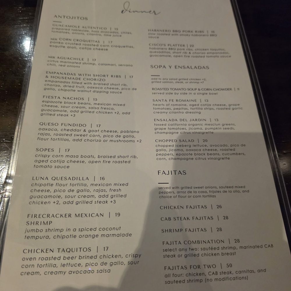 Luna Modern Mexican Kitchen - Menu - Mexican Near Me - Corona, California