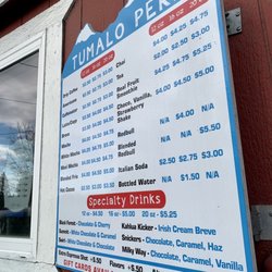 Tumalo Perk - Menu