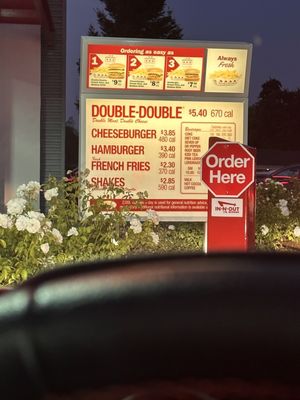 Menu photo 2 In-N-Out Burger Santa Rosa, CA Menu photo 2 In-N-Out Burger Santa Rosa, CA