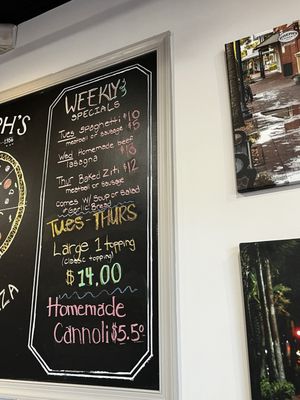 Menu photo 3 Joseph's Pizza Atlantic Beach, FL