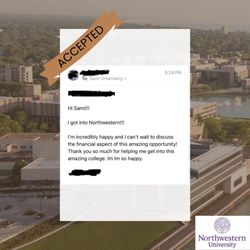 Acceptance to Northwestern