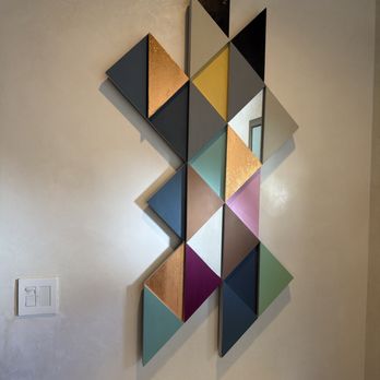 Precision Build - New smart dimmer, and artwork they hung for us with light from the new recessed light they installed. - General Contractors Near Me - El Paso, Texas Precision Build - New smart dimmer, and artwork they hung for us with light from the new recessed light they installed. - General Contractors Near Me - El Paso, Texas