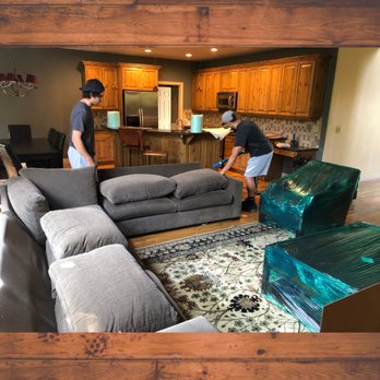 Just The Movers - Furniture being wrapped and covered. - Movers Near Me Just The Movers - Furniture being wrapped and covered. - Movers Near Me