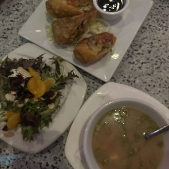 Forty Five Degrees - The 45° Salad, Miso Soup, Egg Rolls - Sushi Bars Near Me - Indianapolis, Indiana Forty Five Degrees - The 45° Salad, Miso Soup, Egg Rolls - Sushi Bars Near Me - Indianapolis, Indiana
