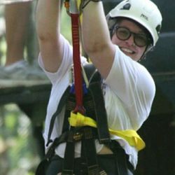 Zipline Canopy Tours - Just me trying to remember to brake!!!