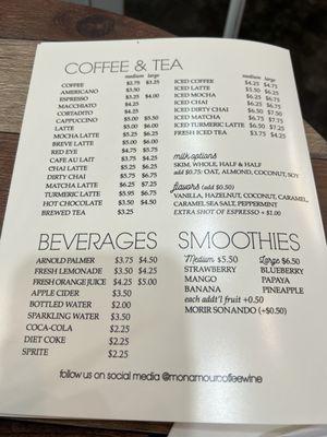 Menu photo 5 Mon Amour Coffee & Wine New York, NY
