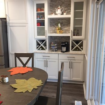 Modern Cabinets and Trim - The wine and coffee "bar" - General Contractors Near Me - Shelby  Township, Michigan