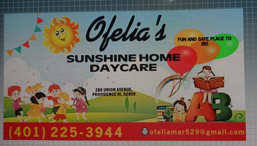 OFELIA’S SUNSHINE HOME DAYCARE Updated June 2024 Request