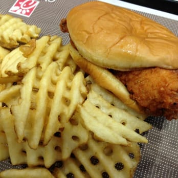Chick-fil-A - Chicken sandwich and waffle fries. Yummmmmy! - Fast Food Near Me - Brookfield, Connecticut