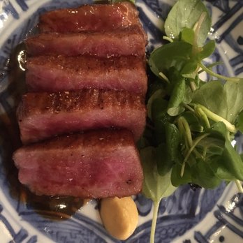 Kenzo Napa - Wagyu beef kuwayaki with watercress and nori salad - Sushi Bars Near Me - Napa, California Kenzo Napa - Wagyu beef kuwayaki with watercress and nori salad - Sushi Bars Near Me - Napa, California