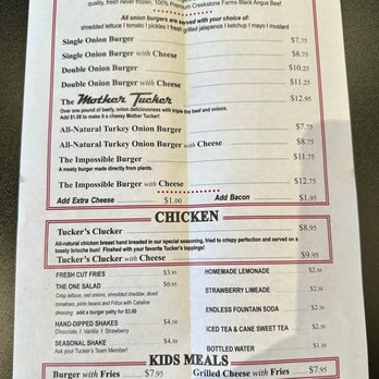 Tucker's Onion Burgers - Menu - Burgers Near Me - Tulsa, Oklahoma Tucker's Onion Burgers - Menu - Burgers Near Me - Tulsa, Oklahoma