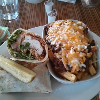 Deacon's Corner - Southern crispy fried chicken wrap with beef chili fries - American Near Me - Vancouver, British Columbia Deacon's Corner - Southern crispy fried chicken wrap with beef chili fries - American Near Me - Vancouver, British Columbia
