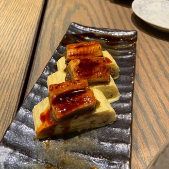 Wokuni - Dashi Maki Tamago (with eel!) - Japanese Near Me - New York, New York Wokuni - Dashi Maki Tamago (with eel!) - Japanese Near Me - New York, New York