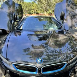 A1Aim Auto Glass and Calibrations - Check out this BMW i8 as our team prepares for a windshield replacement, ensuring the job is done right for this high-performance beauty!