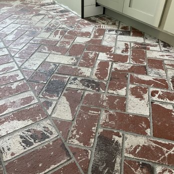 McGrew Masonry, Inc. - This floor is PERFECT in our Butler's Pantry. - Masonry/Concrete Near Me - Orange, California
