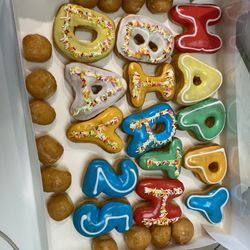 AJ Donuts. - Happy birthday donuts