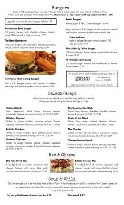 Menu photo 4 North Point Grill And Bar Kawkawlin, MI