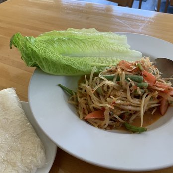 Baan Thai - Papaya Salad and sticky rice - Thai Near Me - Seaside, California Baan Thai - Papaya Salad and sticky rice - Thai Near Me - Seaside, California