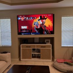 LG OLED G5 installed above the existing TV opening...