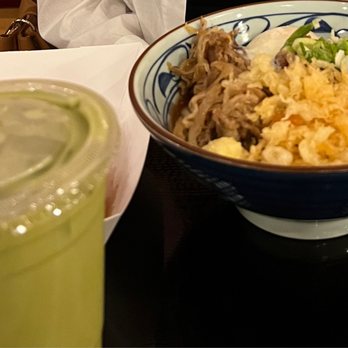 Marugame Udon - Nikutama udon and matcha tea - Japanese Near Me - Costa Mesa, California