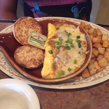 Another Broken Egg Cafe - The omelette had chorizo inside and it was really flavorful!!! - Breakfast & Brunch Near Me - Panama City Beach, Florida