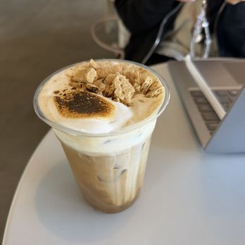 Vici Café - Iced Toasted Marshmallow Latte - Desserts Near Me - San Diego, California