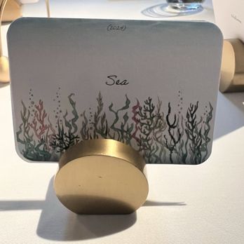 Belcanto - Card for seaweed dish - Portuguese Near Me - Lisbon, 11
