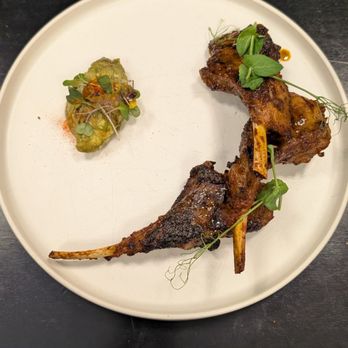 Farzi Cafe - lamb chops small plate - Indian Near Me - Bellevue, Washington Farzi Cafe - lamb chops small plate - Indian Near Me - Bellevue, Washington