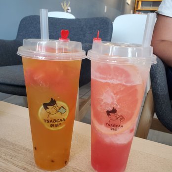 Tsaocaa - Colorful fruits green tea and More Than See You (Ice Grapefruit Tea) - Ice Cream & Frozen Yogurt Near Me - Indianapolis, Indiana Tsaocaa - Colorful fruits green tea and More Than See You (Ice Grapefruit Tea) - Ice Cream & Frozen Yogurt Near Me - Indianapolis, Indiana