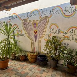 Pure Heart Collective - Angel Wall in outdoor area