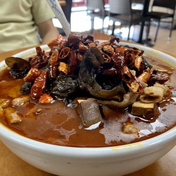 Cindy's Kitchen - Spicy pork intestine with spam and blood - Taiwanese Near Me - Hacienda Heights, California Cindy's Kitchen - Spicy pork intestine with spam and blood - Taiwanese Near Me - Hacienda Heights, California