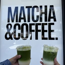 Matcha lattes