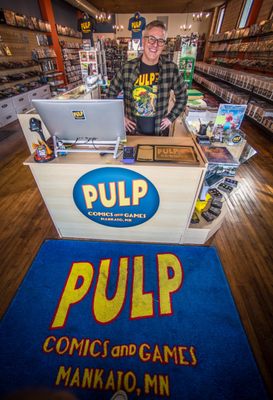 Pulp Local - PULP Comics and Games was established in 1980 as Double Play Comics and Cards. In 2020 we updated our brand to better reflect our mission: to be the best comic book and game shop in the upper midwest.. Our passion for excellence inspired us in the beginning and continues to drive us today. We pride ourselves on offering a superior shopping experience and in the long-term relationships we’ve built with our customers. Pay us a visit and see for yourself! Pulp Local - PULP Comics and Games was established in 1980 as Double Play Comics and Cards. In 2020 we updated our brand to better reflect our mission: to be the best comic book and game shop in the upper midwest.. Our passion for excellence inspired us in the beginning and continues to drive us today. We pride ourselves on offering a superior shopping experience and in the long-term relationships we’ve built with our customers. Pay us a visit and see for yourself!