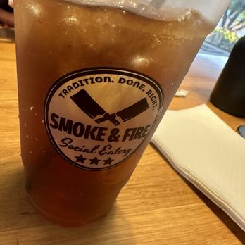 Smoke & Fire Social Eatery - Gold Peak tea - Barbeque Near Me - Pomona, California