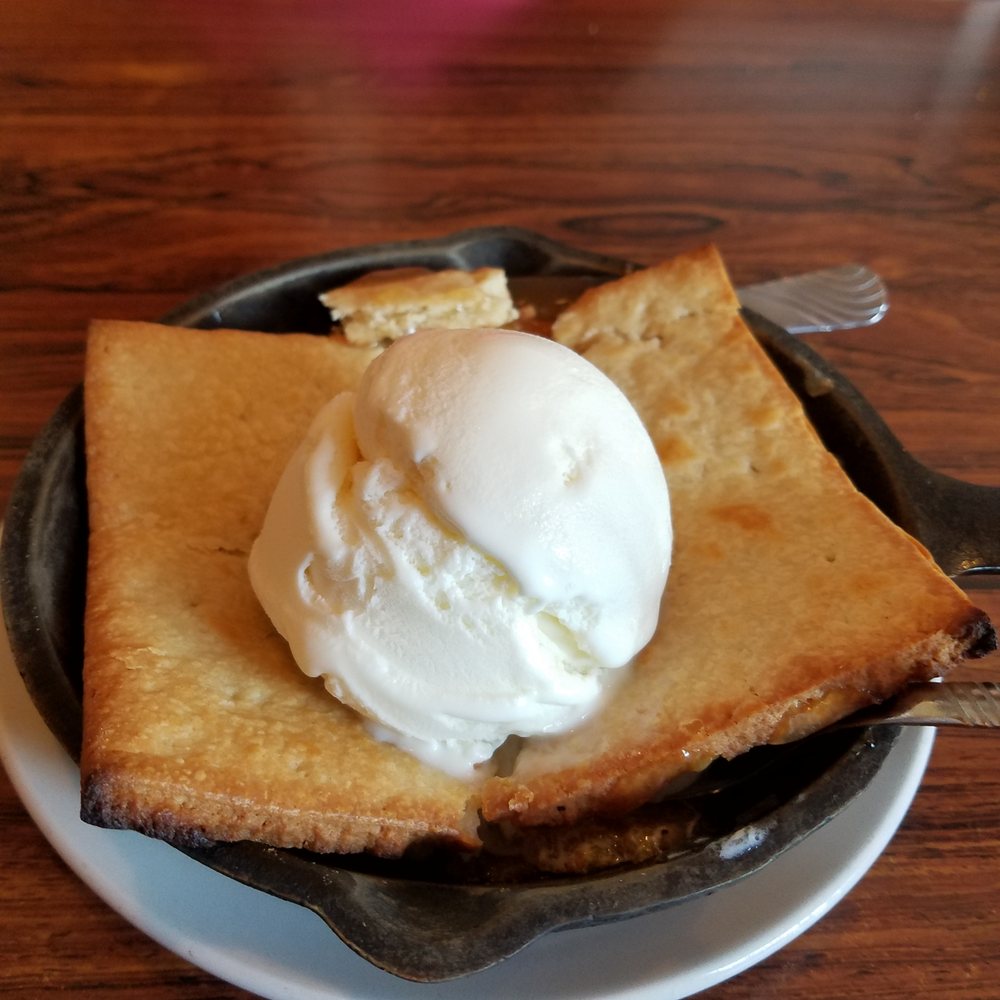 Grumpy Jake's BBQ - Warm Peach Cobbler.. Yummy - Barbeque Near Me - Pinetop-Lakeside, Arizona Grumpy Jake's BBQ - Warm Peach Cobbler.. Yummy - Barbeque Near Me - Pinetop-Lakeside, Arizona