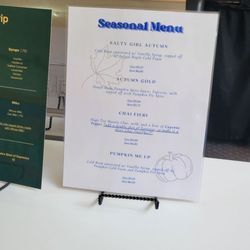 Humble Drip - Seasonal Menu October 2025