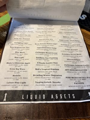 Menu photo 1 Dick O' Dows Birmingham, MI