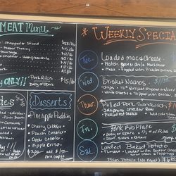 Tc's Ponderosa - Menu as of February 2026