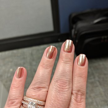 Gloss Nail Bar - Chromed Red Glitter Gel Mani by John - Nail Salons Near Me - Plano, Texas Gloss Nail Bar - Chromed Red Glitter Gel Mani by John - Nail Salons Near Me - Plano, Texas