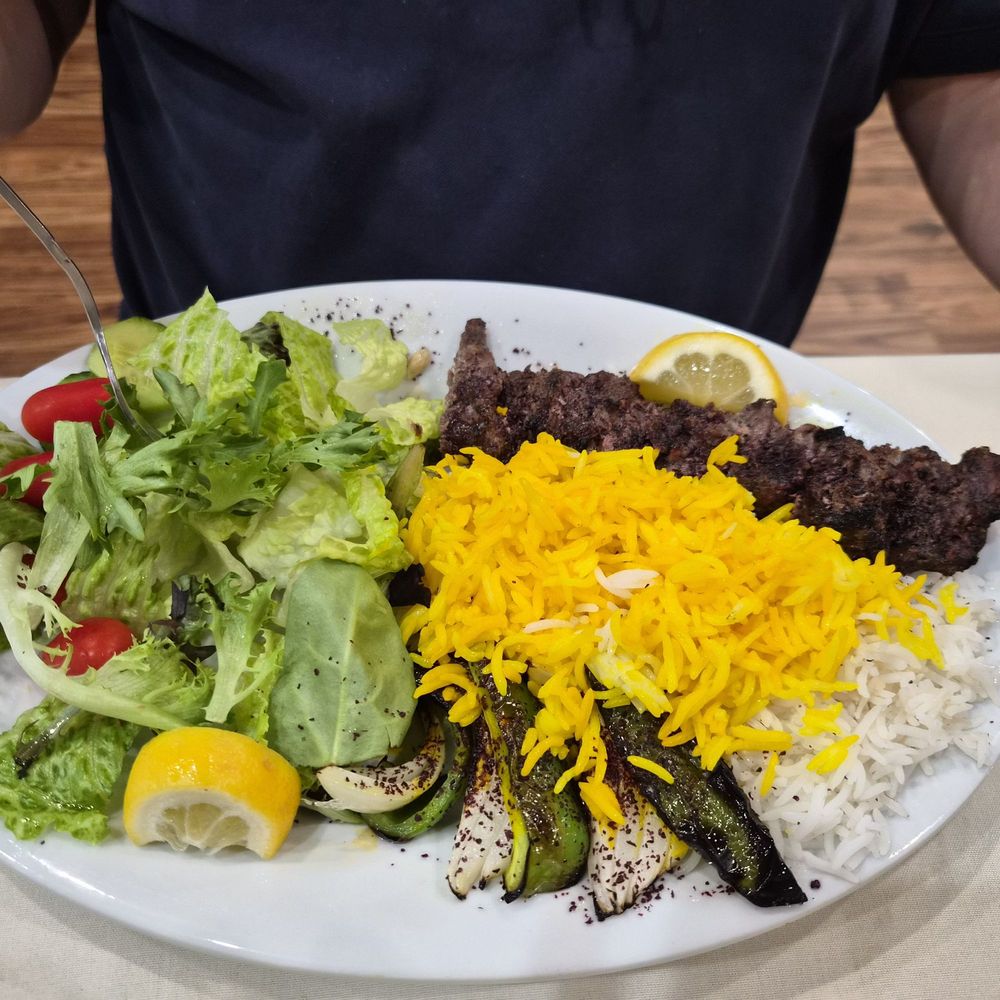 Gilan - Beef kebab and rice - Persian/Iranian Near Me - San Jose, California Gilan - Beef kebab and rice - Persian/Iranian Near Me - San Jose, California
