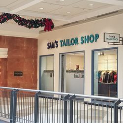 Sam's Tailor Shop - On upper level of Westroads Mall outside of Von Maur