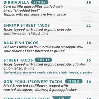 Mas Fuego - Tacos menu - Mexican Near Me - Fremont, California Mas Fuego - Tacos menu - Mexican Near Me - Fremont, California