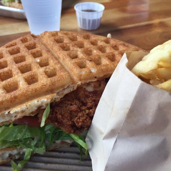 Bruxie - Crispy chicken and waffle fries, delicious! - Sandwiches Near Me - Orange, California Bruxie - Crispy chicken and waffle fries, delicious! - Sandwiches Near Me - Orange, California