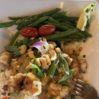 Square Grouper - Islamorada - Lobster tail and jasmine rice, delicious - Seafood Near Me - Islamorada, Florida Square Grouper - Islamorada - Lobster tail and jasmine rice, delicious - Seafood Near Me - Islamorada, Florida