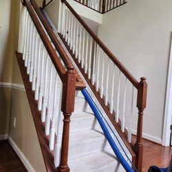 Sir CleanAlot Carpet and Upholstery Cleaning - Steep stairs to upstairs hallway