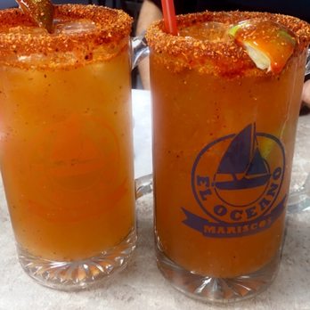 Mariscos El Oceano - Prepared mineral water with tequila. - Seafood Near Me - Chicago, Illinois