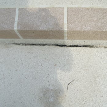 Accurate Concrete Raising - This is how Tony left the job and wouldn't come back to fill up the gap.  One of 2 open gaps left by Accurate Concrete. - Masonry/Concrete Near Me