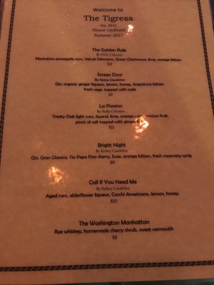 Menu photo 4 The Tigress Pub Austin, TX